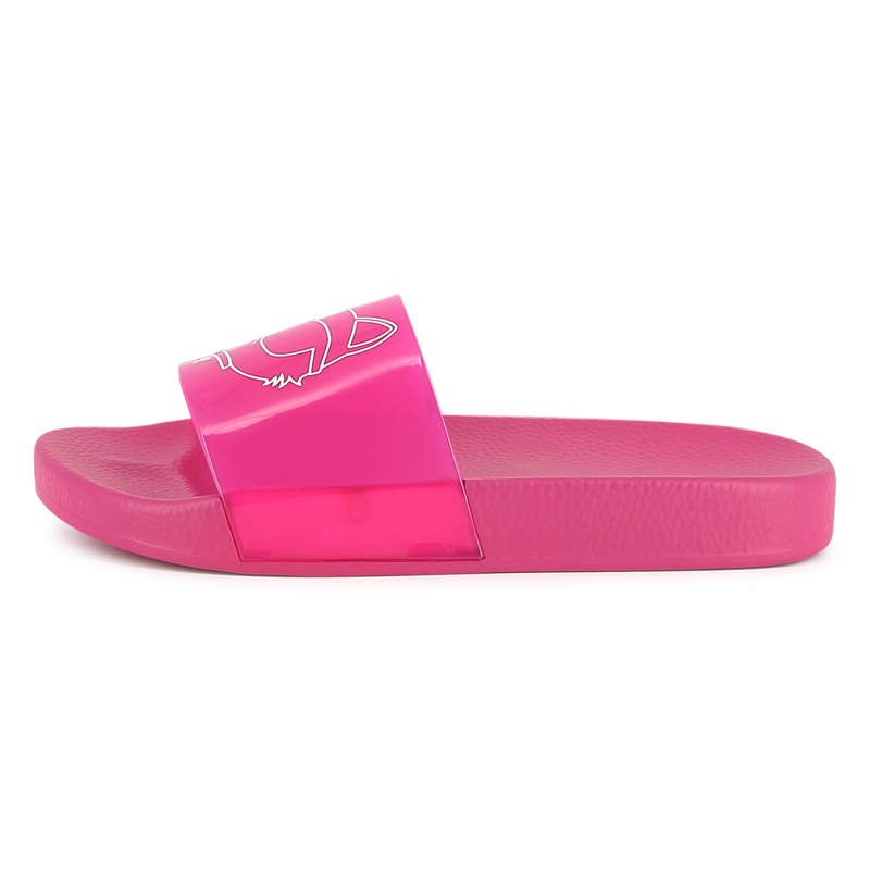 Sliders with printed design KARL LAGERFELD KIDS 
                    GIRL
