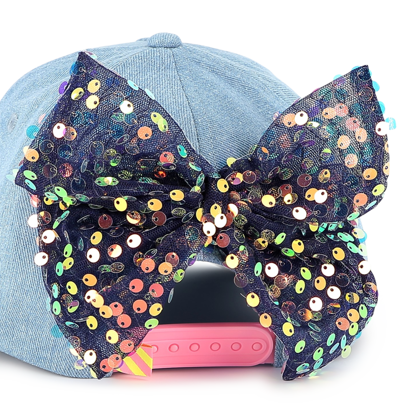 Denim baseball cap with bow BILLIEBLUSH 
                    GIRL