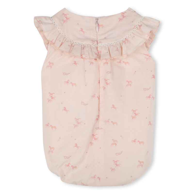 Cotton romper and hat CHLOE 
                    GIRL