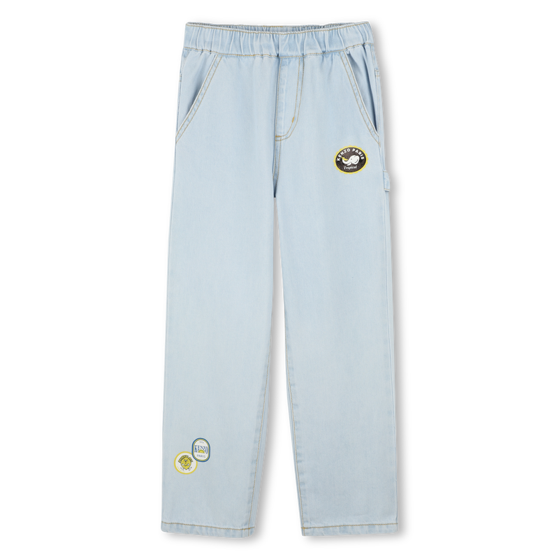 Jeans with logo motifs KENZO KIDS 
                    BOY