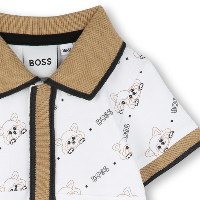 Short polo-neck romper BOSS 
                    BOY