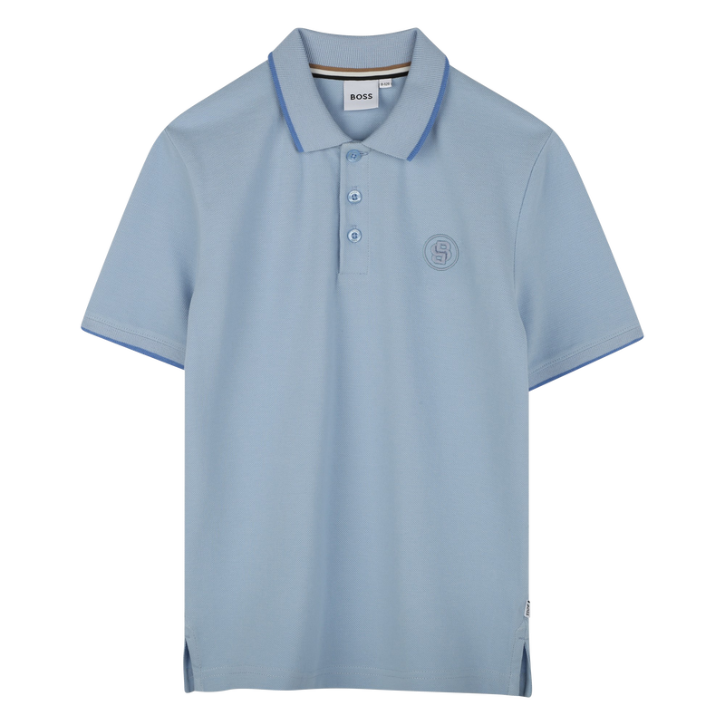 Straight cotton polo shirt BOSS 
                    BOY