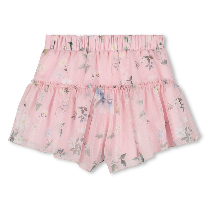 Floral shorts with frill GIVENCHY 
                    GIRL
