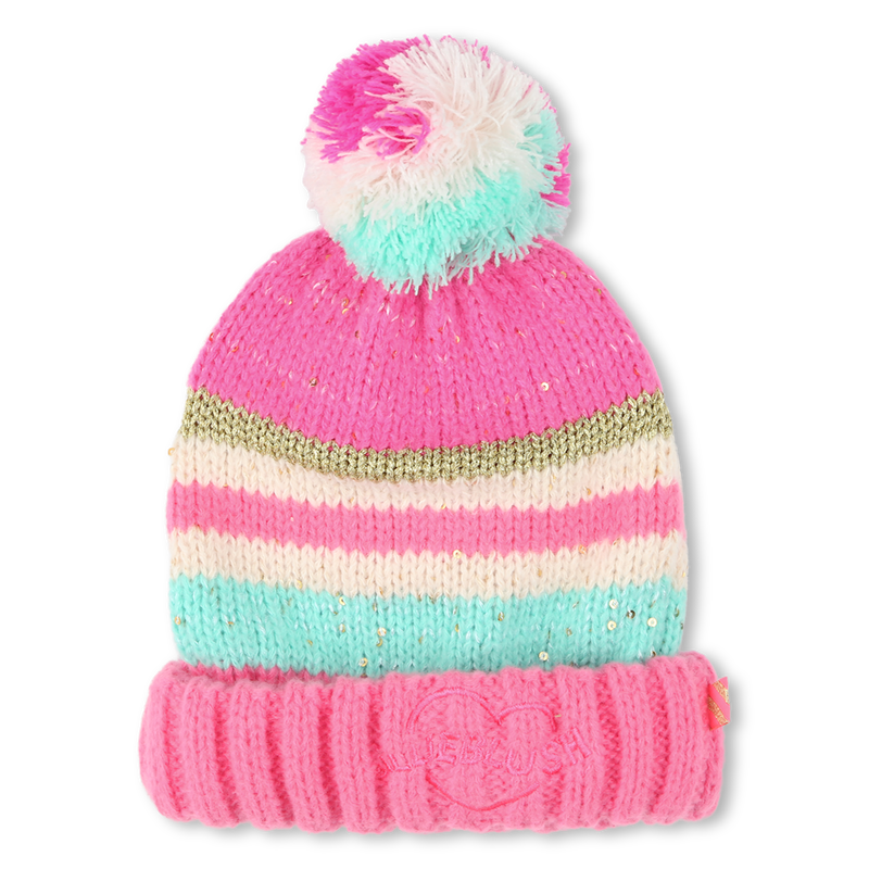 Striped Pom-Pom Hat BILLIEBLUSH 
                    GIRL