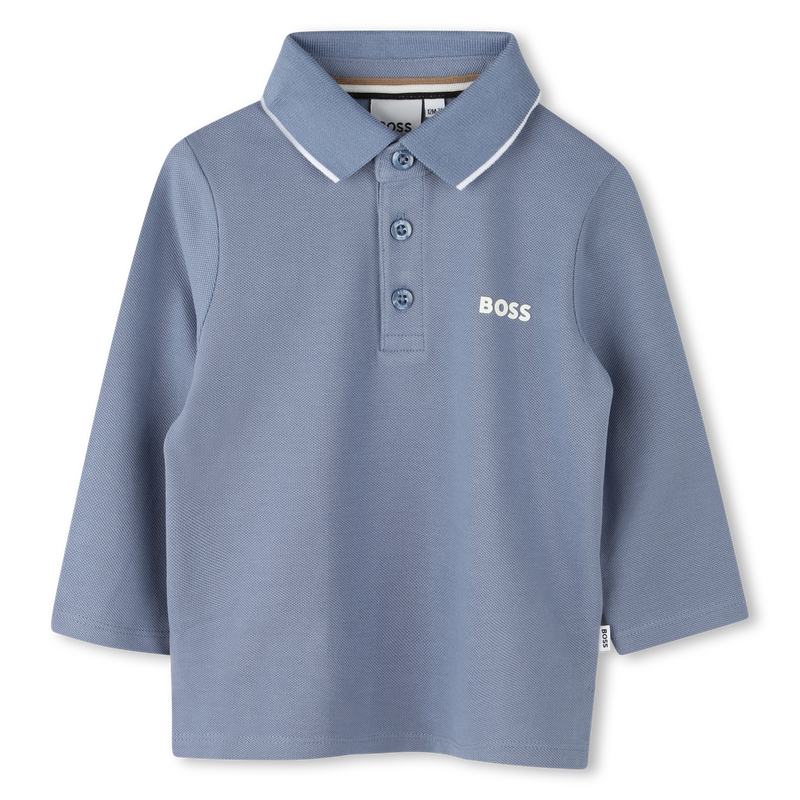 Cotton Piqué Polo BOSS 
                    BOY
