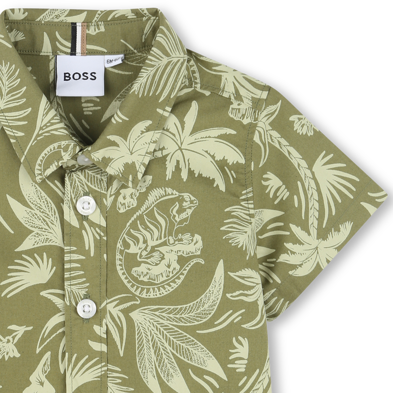Printed poplin shirt BOSS 
                    BOY
