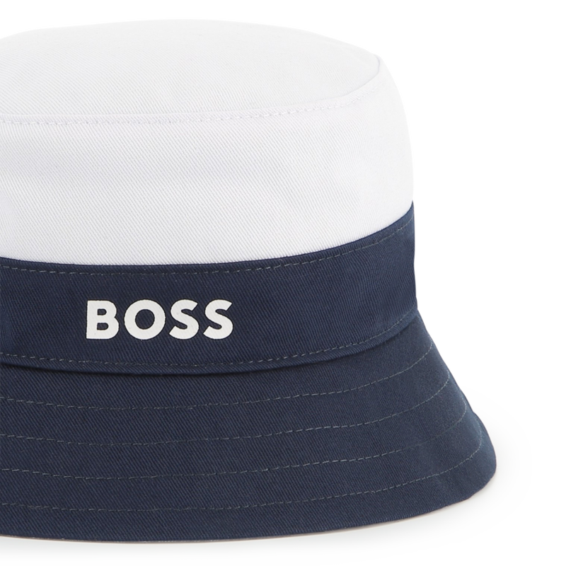 Reversible cotton bucket hat BOSS 
                    BOY