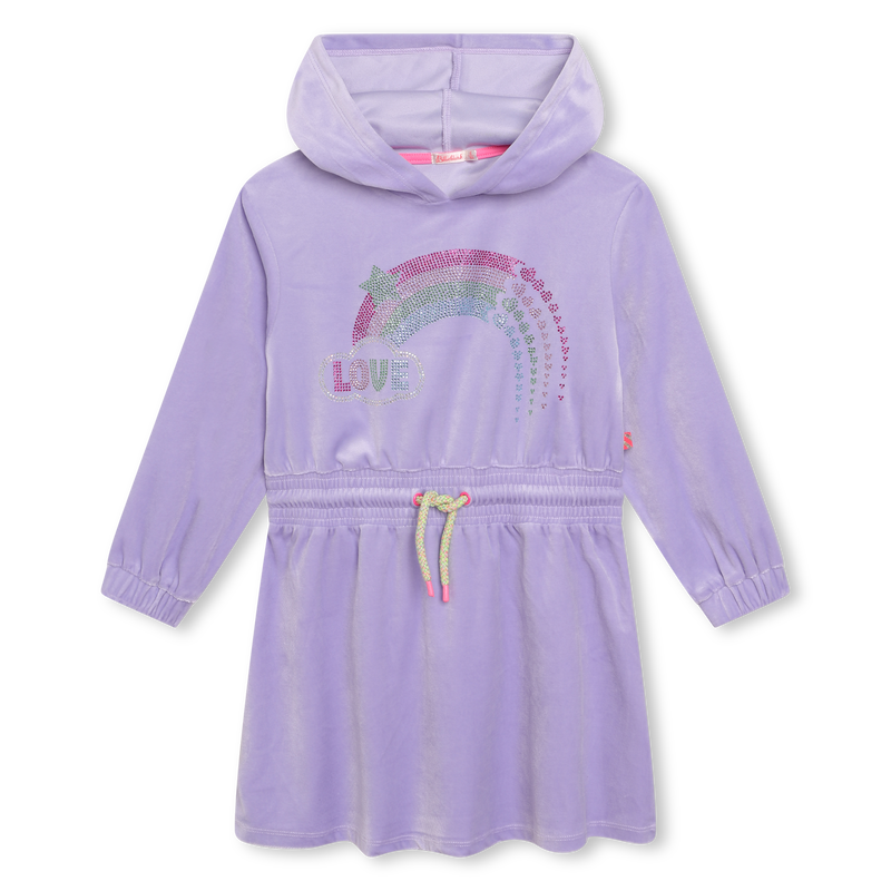 Hooded velvet dress BILLIEBLUSH 
                    GIRL