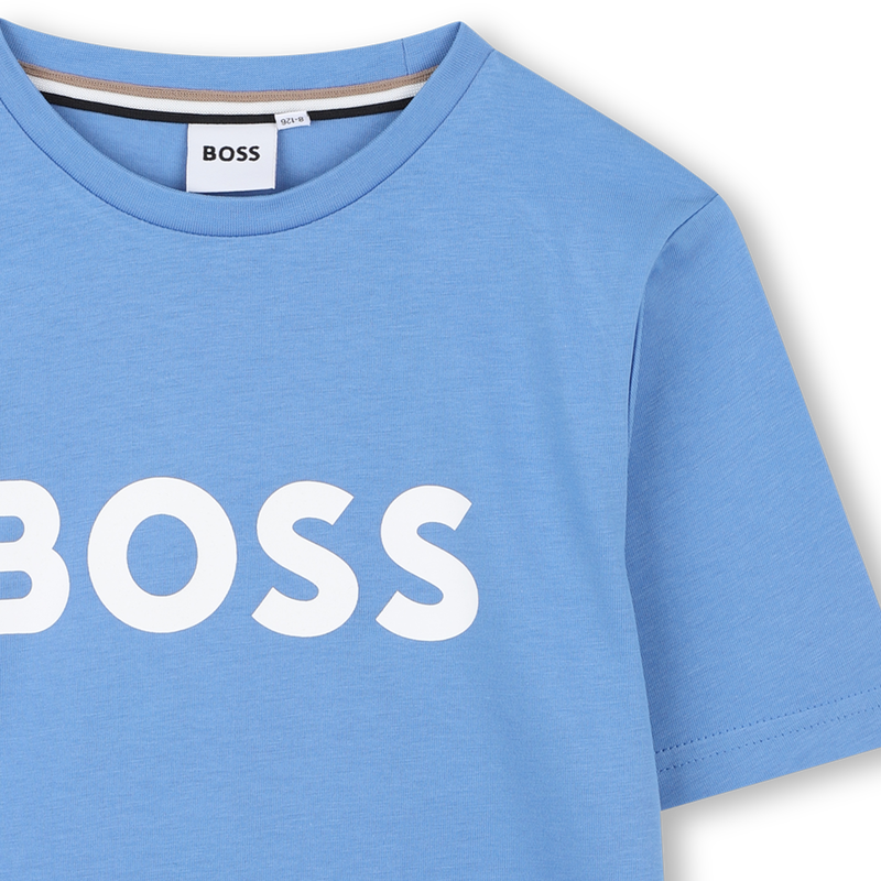Short-sleeved cotton T-shirt BOSS 
                    BOY