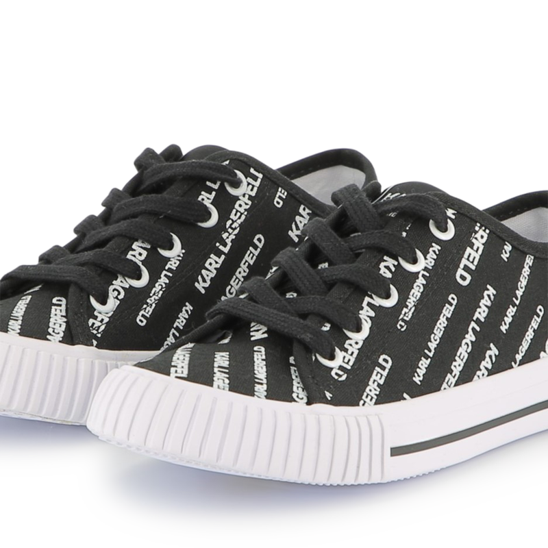 Logo print lace-up sneakers KARL LAGERFELD KIDS 
                    BOY