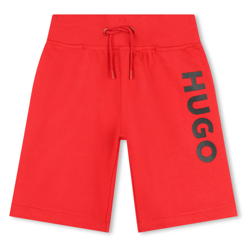 Fleece Bermuda running shorts HUGO 
                    BOY