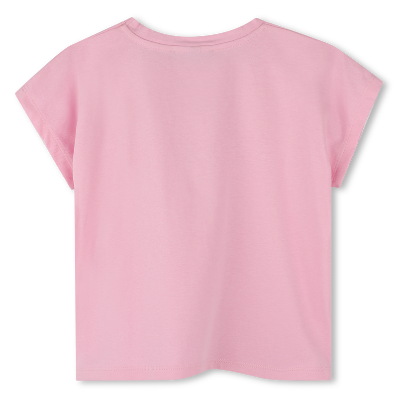 Cotton T-shirt with tie DKNY 
                    GIRL