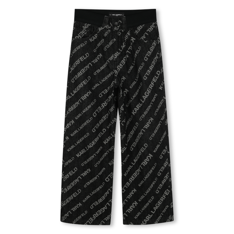 Denim trousers KARL LAGERFELD KIDS 
                    GIRL