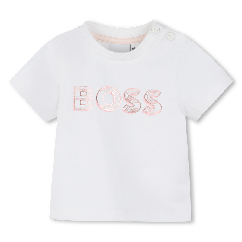 T-shirt with shiny print BOSS 
                    GIRL