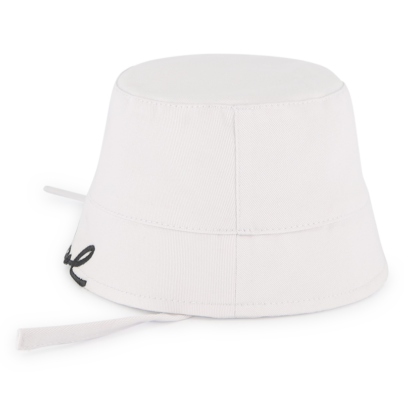 Cotton twill bucket hat KARL LAGERFELD KIDS 
                    GIRL