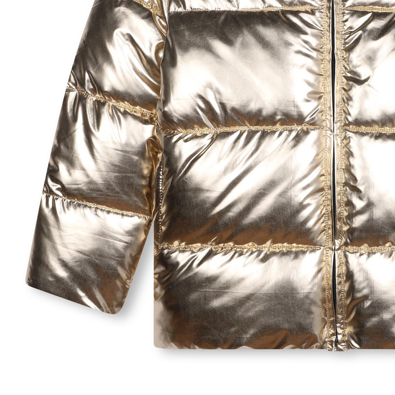 Hooded Water-Repellent Parka KARL LAGERFELD KIDS 
                    GIRL