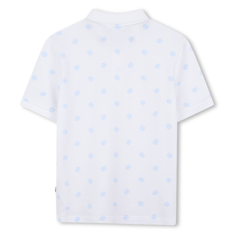 Printed straight-cut polo BOSS 
                    BOY