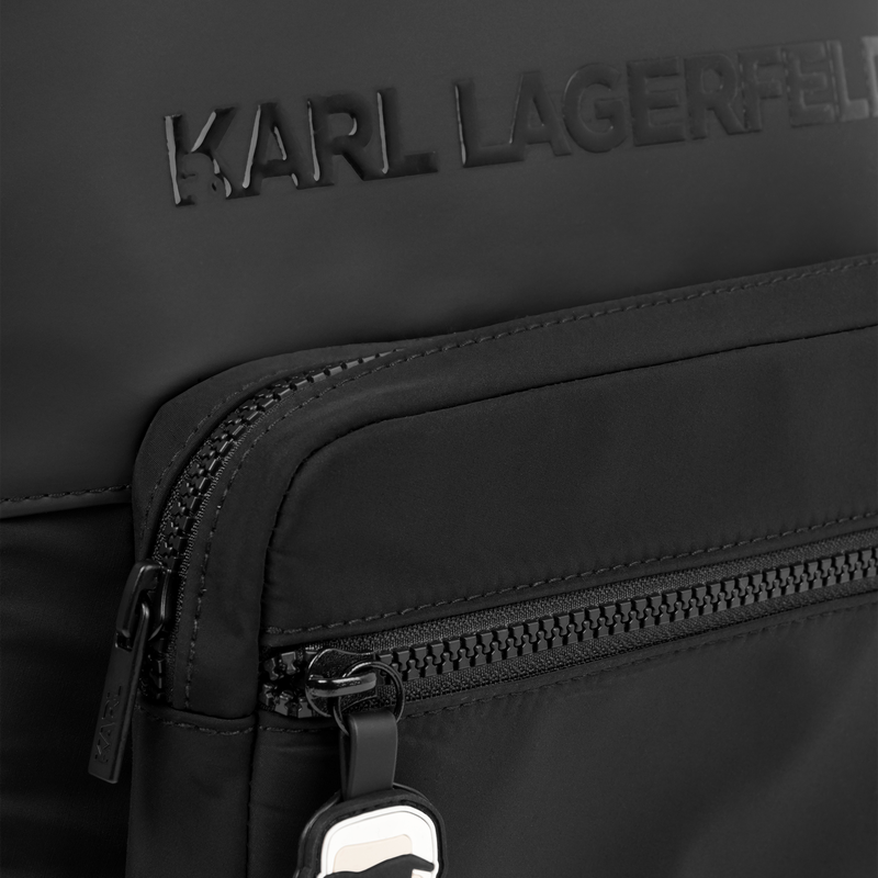 Backpack with raised logo KARL LAGERFELD KIDS 
                    BOY