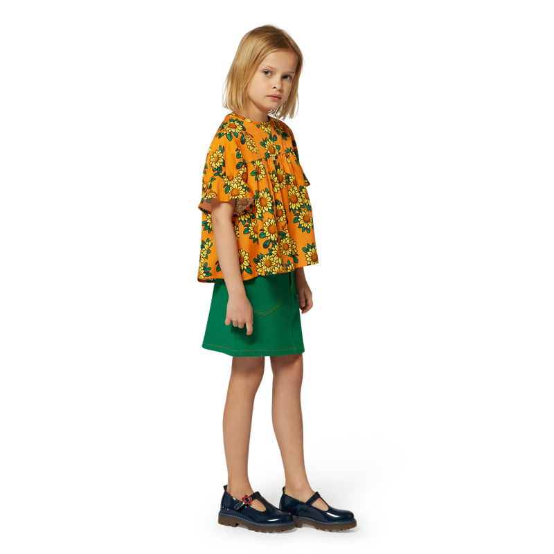 Cotton satin blouse KENZO KIDS 
                    GIRL