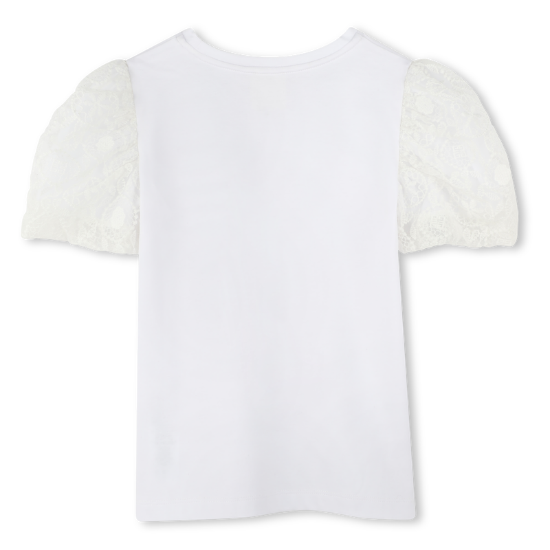 T-shirt with contrast sleeves GIVENCHY 
                    GIRL
