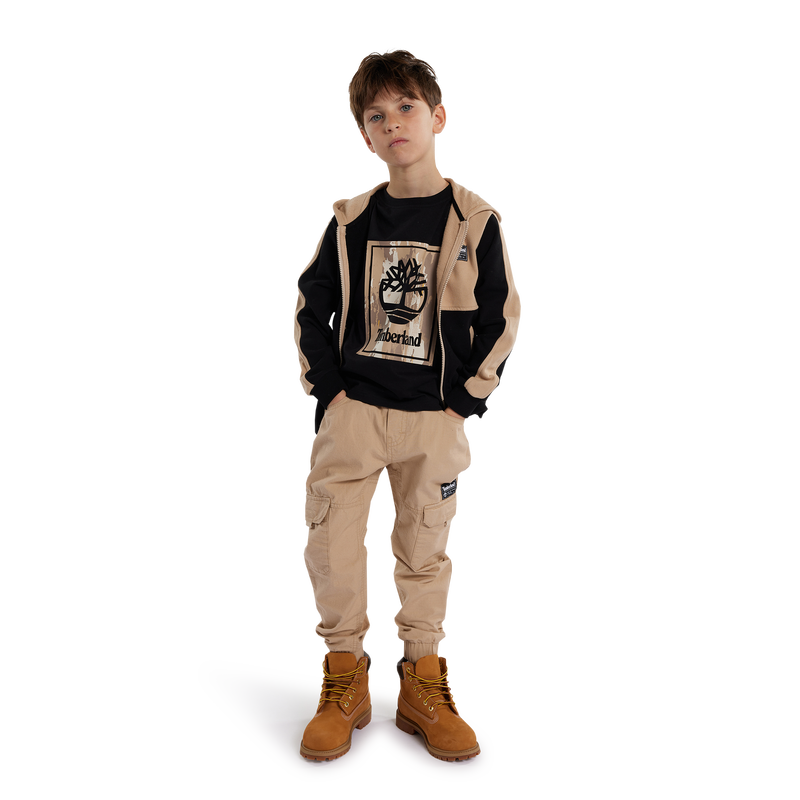 Short-Sleeved Cotton T-Shirt TIMBERLAND 
                    BOY