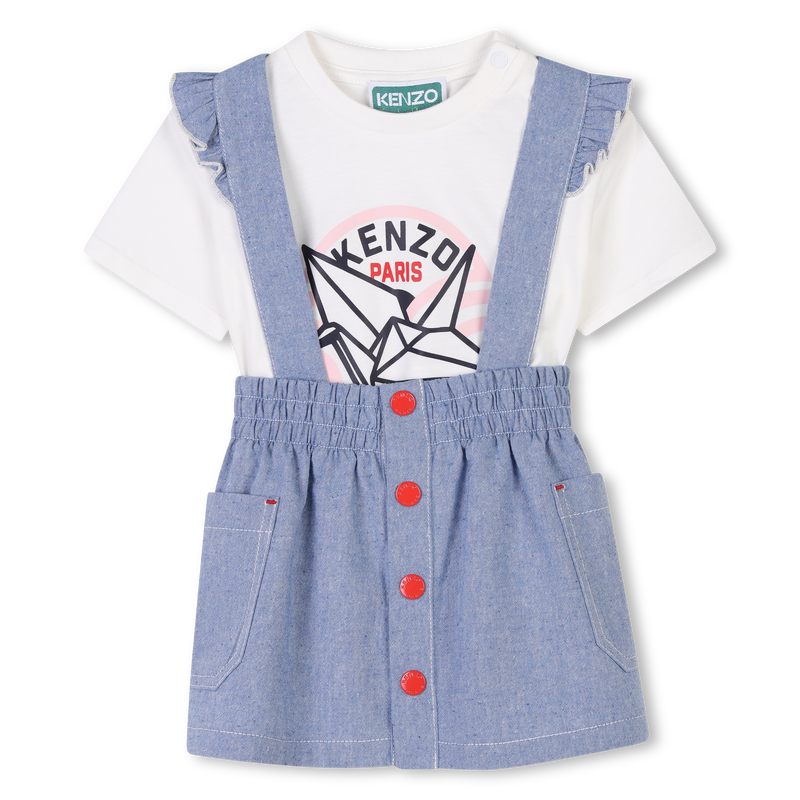 T-shirt and skirt set KENZO KIDS 
                    GIRL