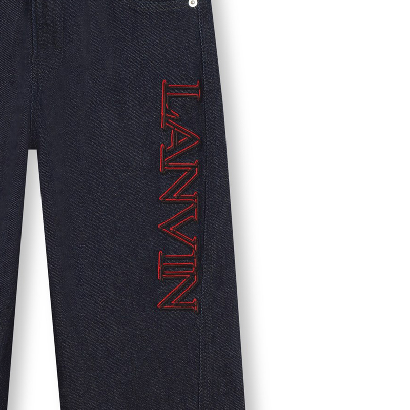 Embroidered Logo Jeans LANVIN 
                    BOY