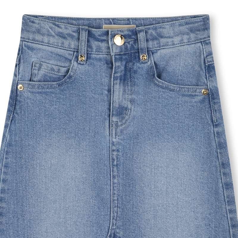 Denim midi skirt MICHAEL KORS 
                    GIRL