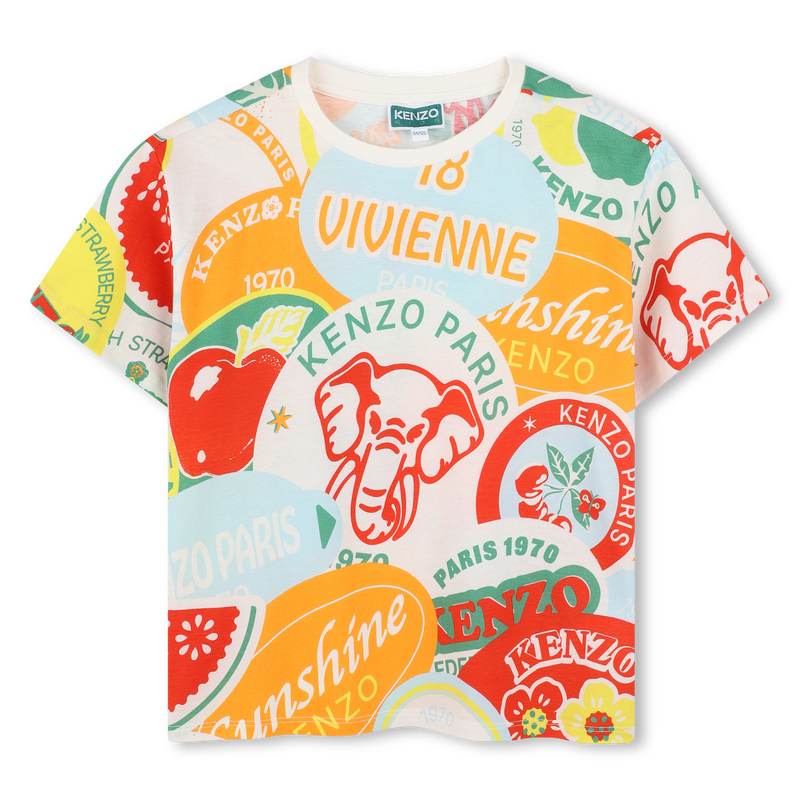 Short-sleeved cotton T-shirt KENZO KIDS 
                    BOY