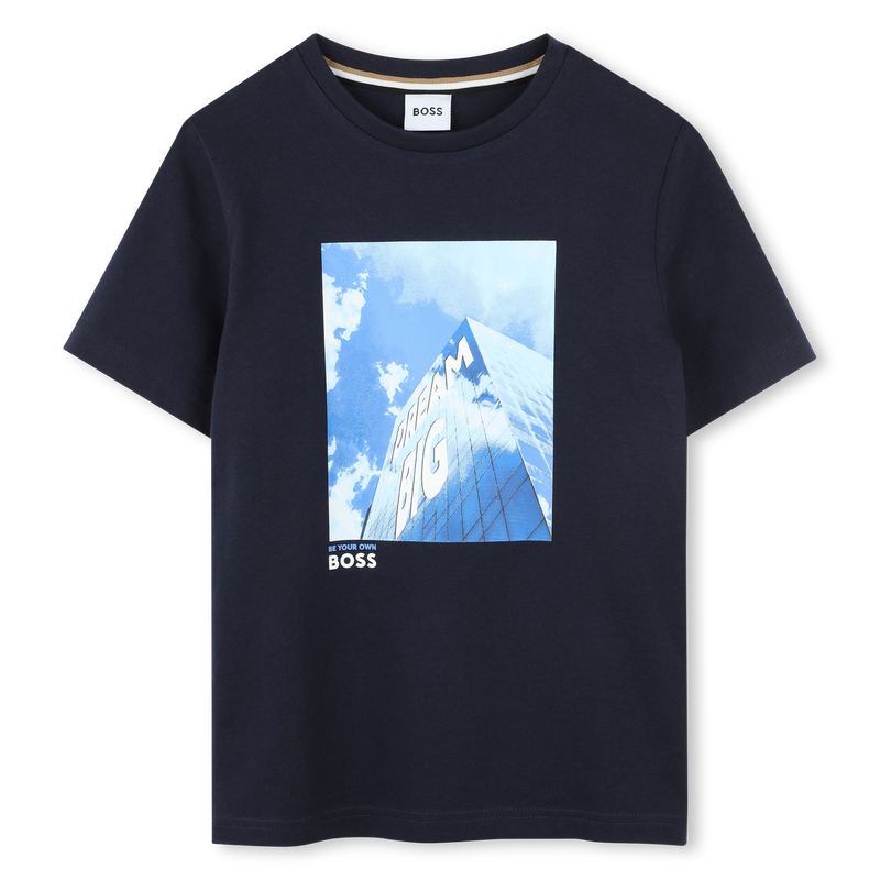 Short-sleeved cotton T-shirt BOSS 
                    BOY