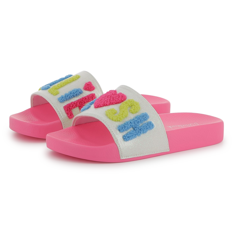 Fleece logo sliders BILLIEBLUSH 
                    GIRL