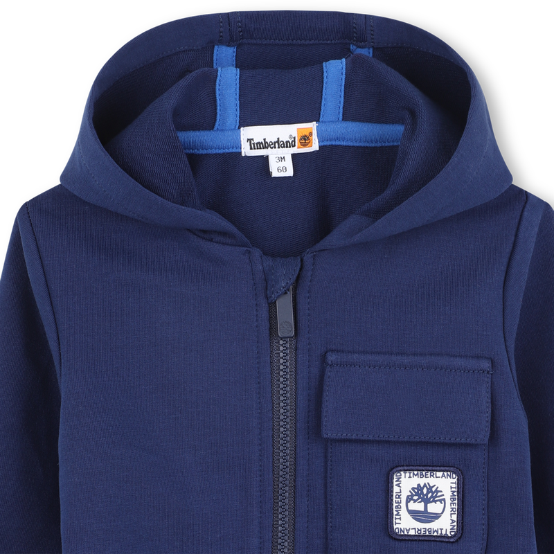 Hooded fleece cardigan TIMBERLAND 
                    BOY
