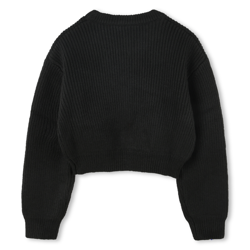 Studded Logo Cropped Sweater HUGO 
                    GIRL