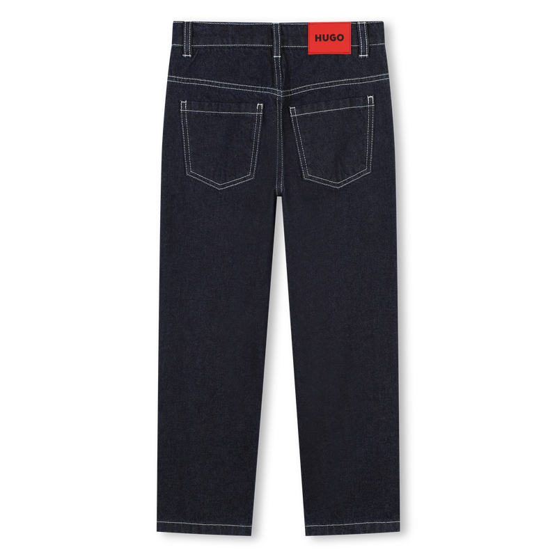 Relaxed Cotton Five-Pocket Jeans HUGO 
                    BOY
