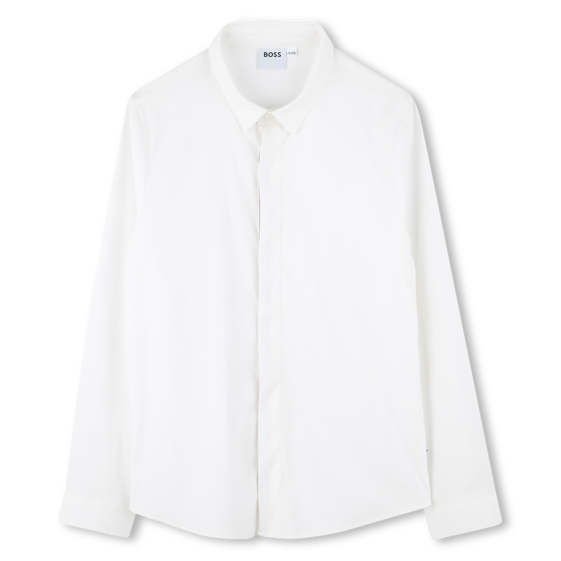 Fitted poplin shirt BOSS 
                    BOY