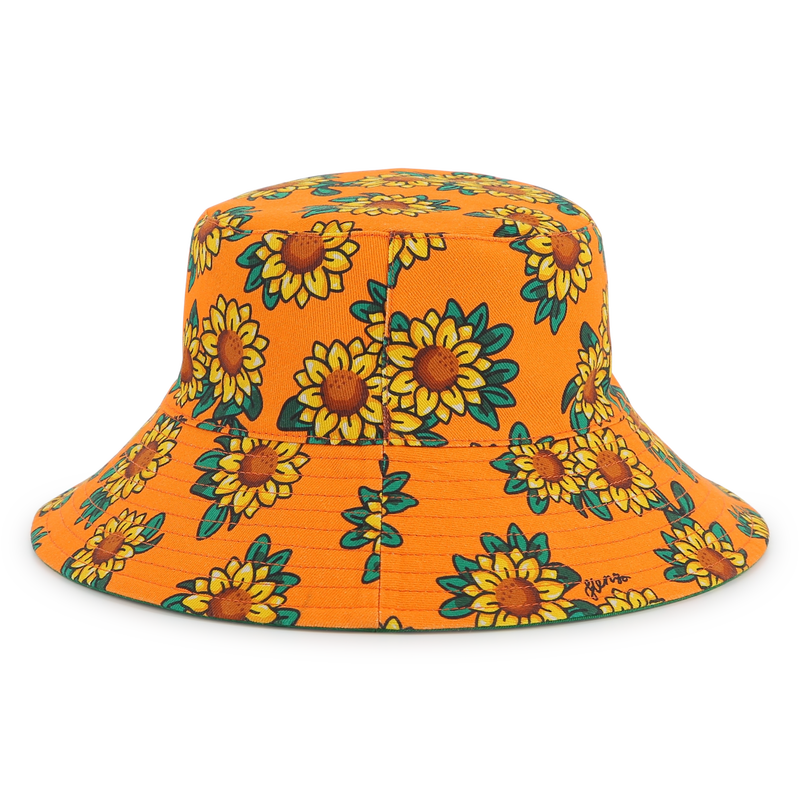 Reversible cotton bucket hat KENZO KIDS 
                    UNISEX