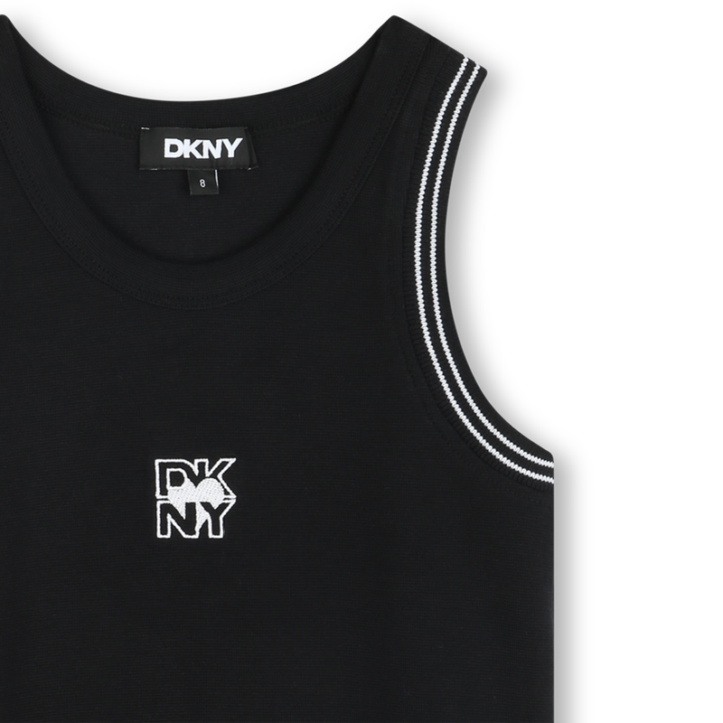 Ribbed embroidered tank top DKNY 
                    GIRL