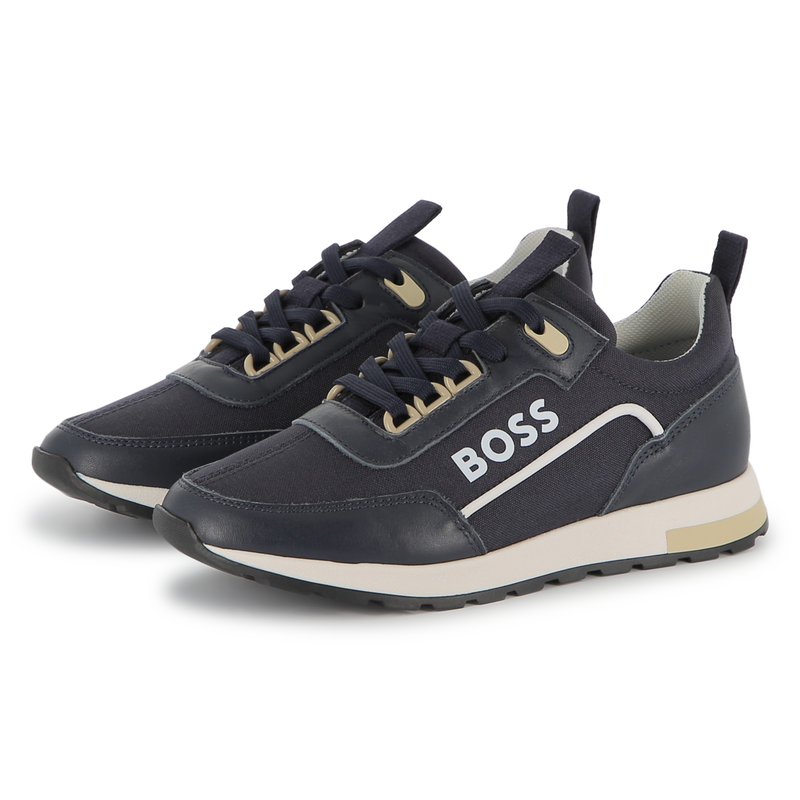 Two-tone lace-up sneakers BOSS 
                    BOY