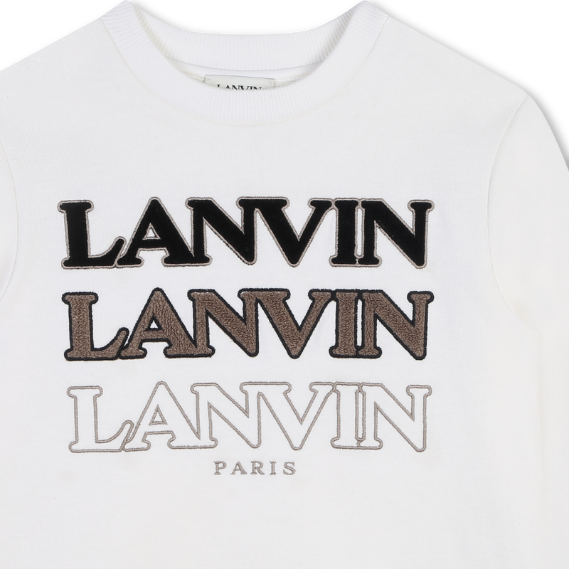 Round-Neck Logo Sweatshirt LANVIN 
                    BOY