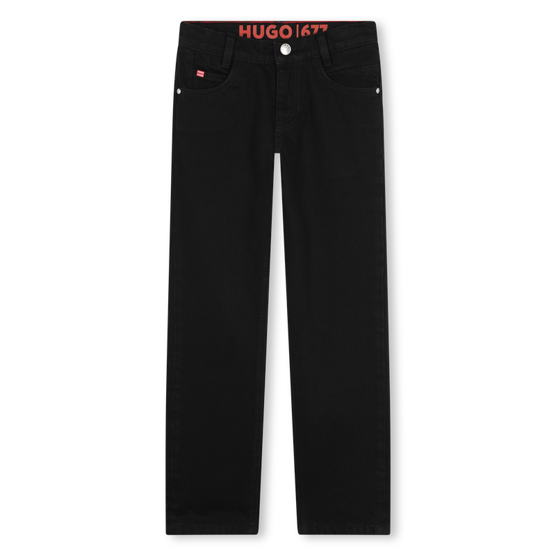 Cotton-Rich Straight-Leg Jeans HUGO 
                    BOY