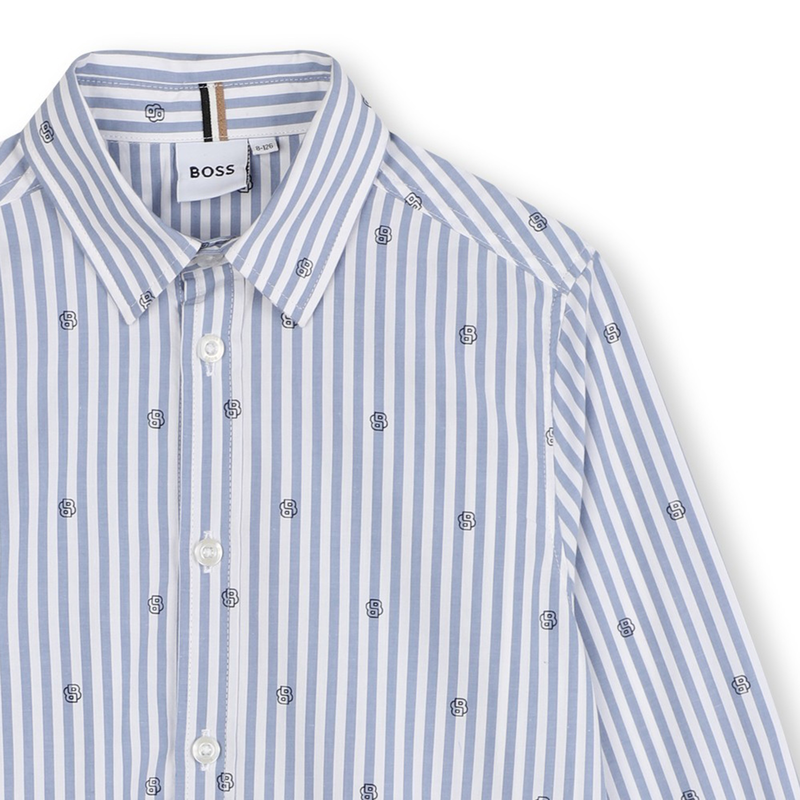 Long-Sleeved Cotton Shirt BOSS 
                    BOY