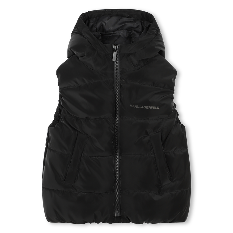 Sleeveless Hooded Puffer KARL LAGERFELD KIDS 
                    BOY