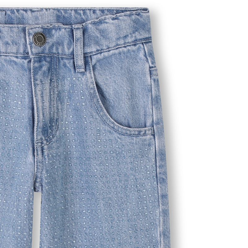 Jeans with clear diamantés THE MARC JACOBS 
                    GIRL