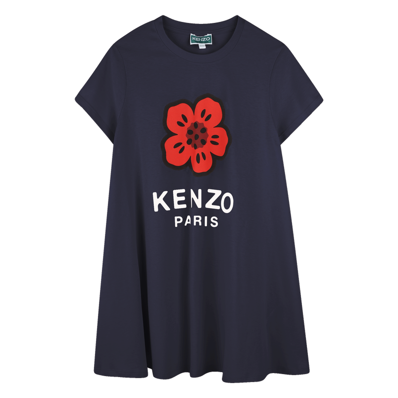 Loose dress with logo print KENZO KIDS 
                    GIRL