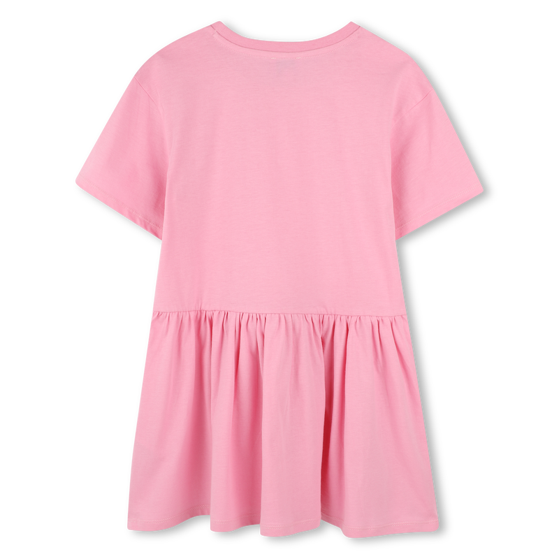 Logo print dress with ruffle KENZO KIDS 
                    GIRL