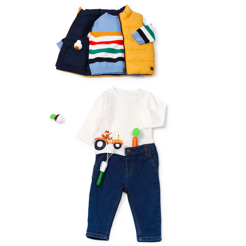 Striped Knit Sweater CARREMENT BEAU 
                    BOY