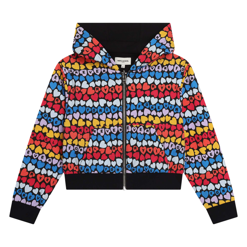 Hooded Zip-Up Sweatshirt SONIA RYKIEL 
                    GIRL
