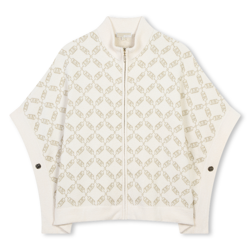 Zip-Up Knit Cape MICHAEL KORS 
                    GIRL