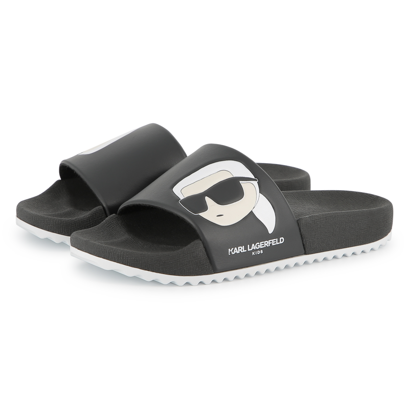 Sliders with design KARL LAGERFELD KIDS 
                    BOY