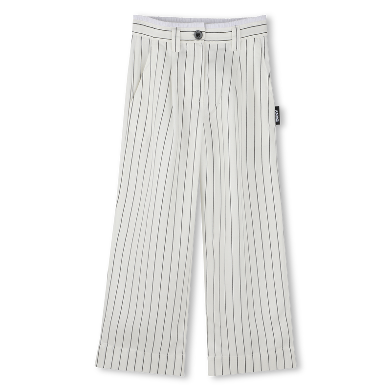 Striped wide-leg trousers DKNY 
                    GIRL